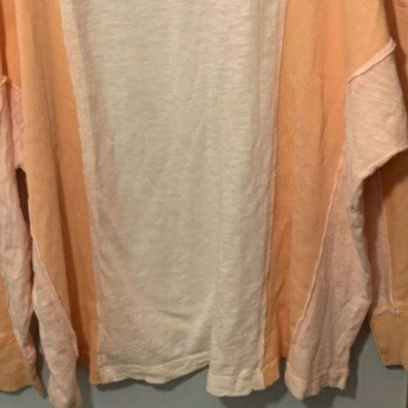 Saturday Sunday by Anthropologie Two Toned Orange Sherbet Thin Pullover S - L - Picture 7 of 7